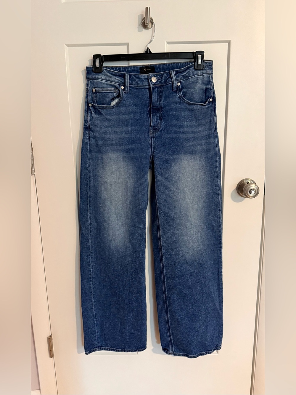 Quince Wide-Leg Women's Jeans in Medium Blue Wash